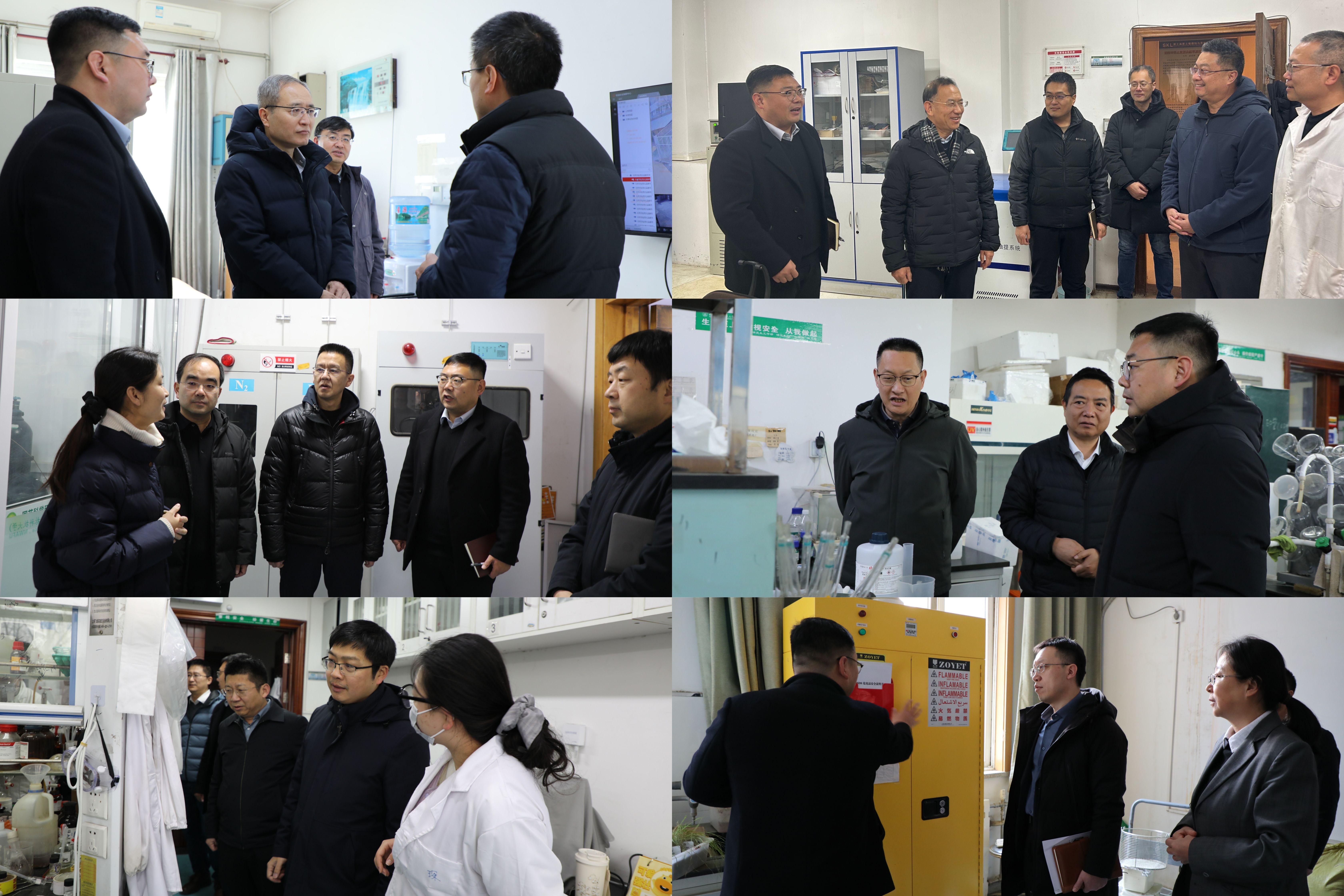 筑牢安全防线 多位校领导带队开展寒假前实验室安全专项检查